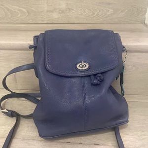 Coach leather backpack
